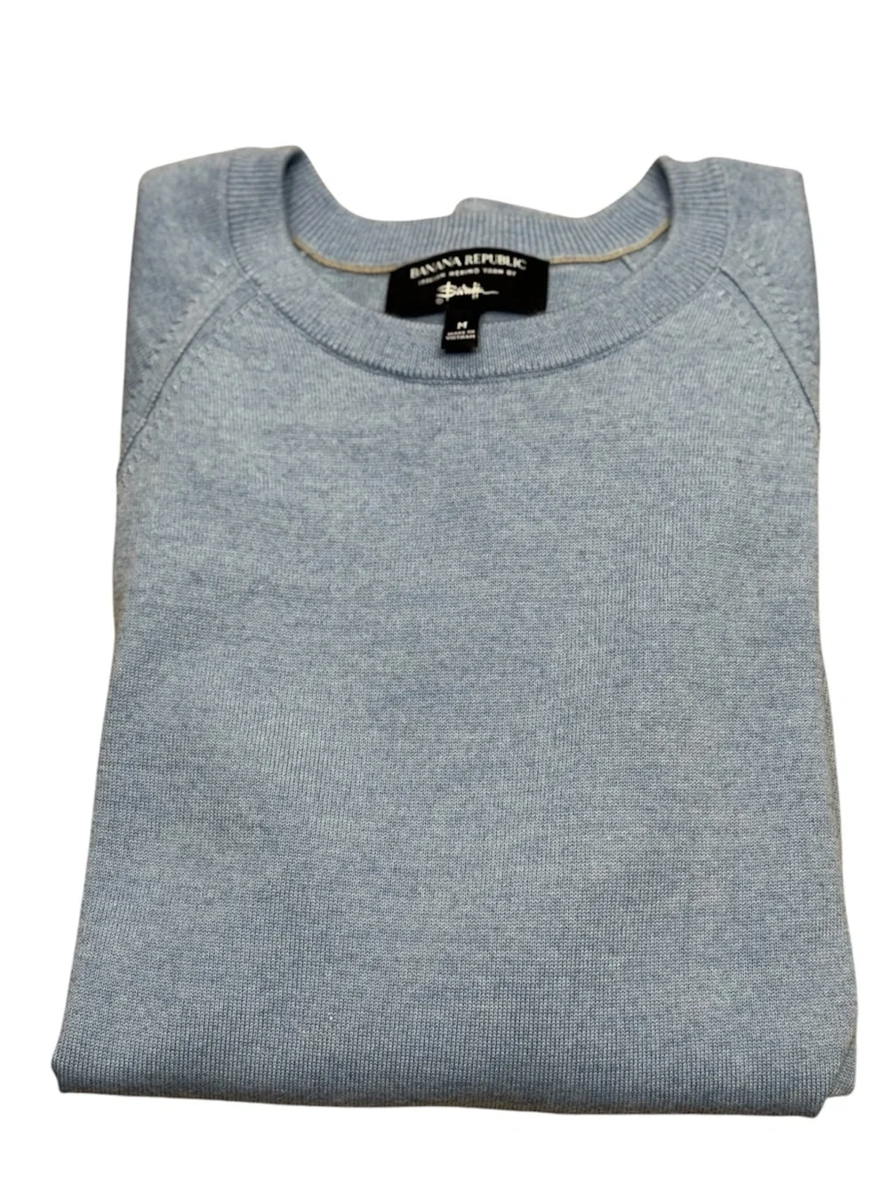 Banana Republic Italian Merino Wool Crewneck Preppy Sweater – Size M